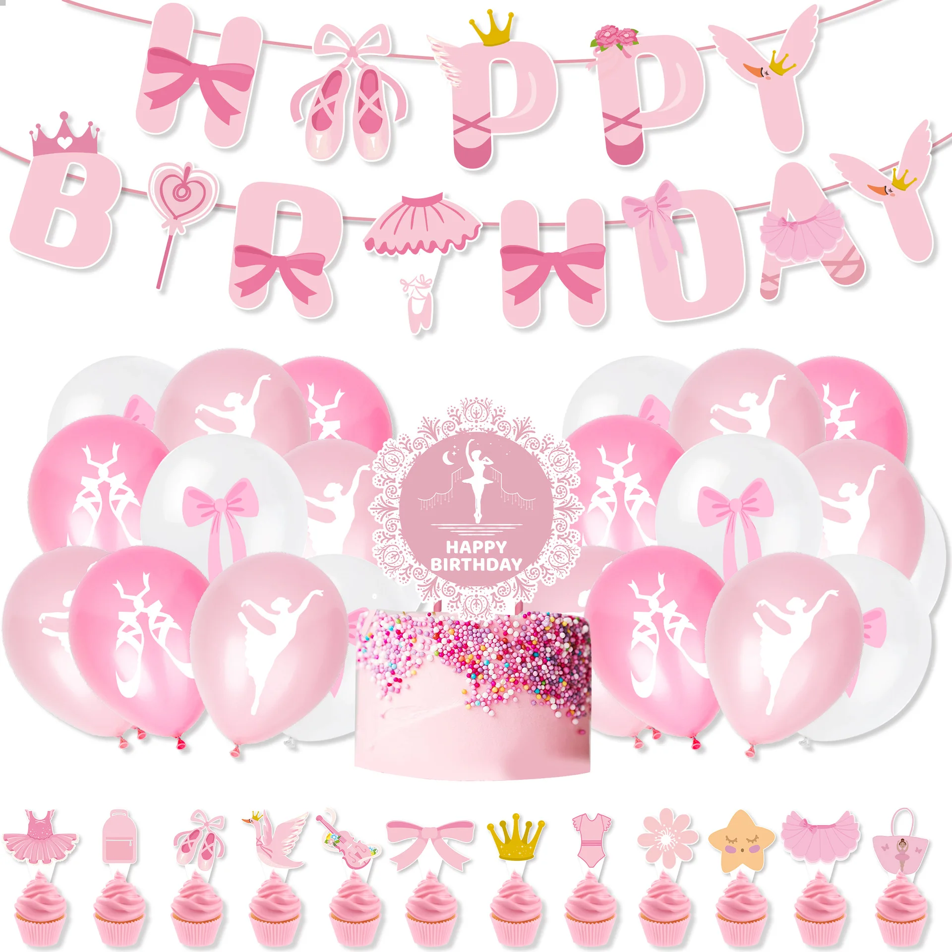 Science Of Happiness - Ballerine rose Ballet fille joyeux anniversaire