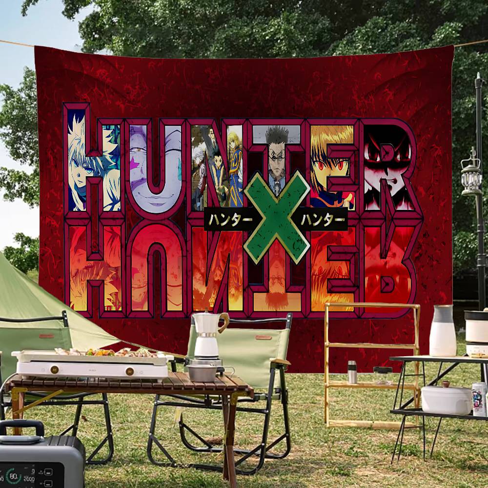 Science Hunter - Drapeau imprimé Hunter X Hunter, grand