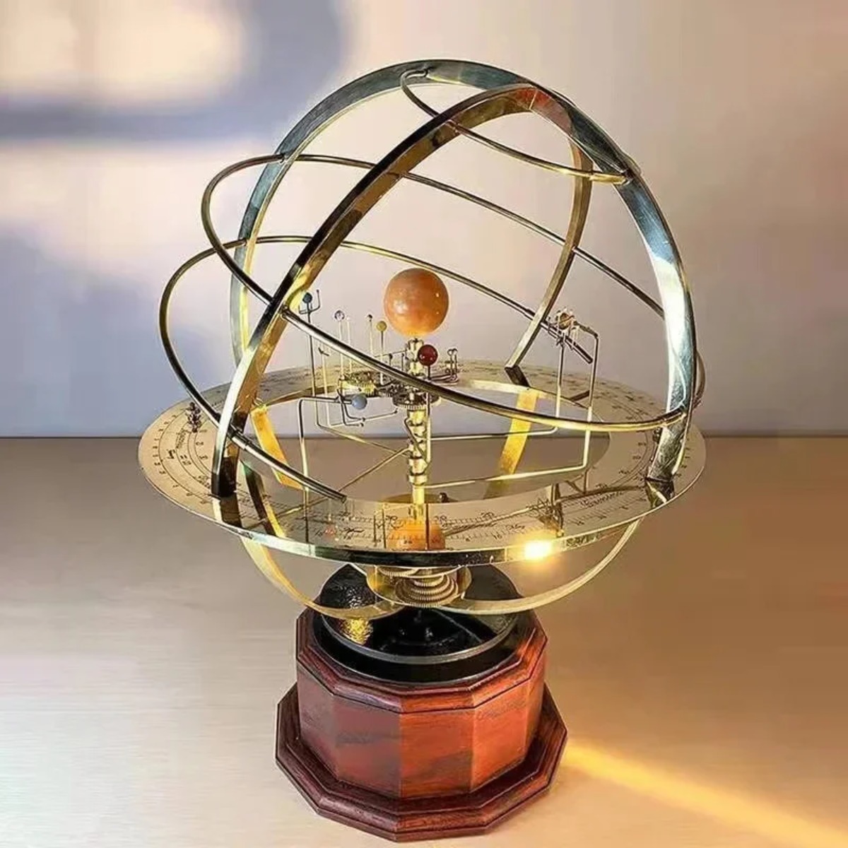 Solar System Orrery - Modèle de système solaire mécanique en