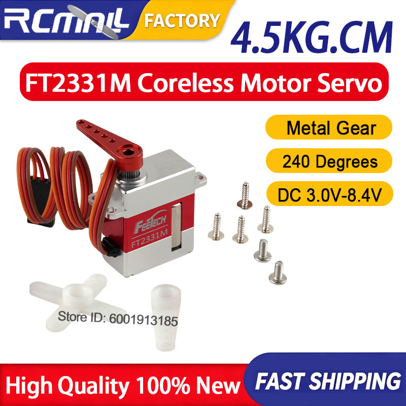 Robot Arm Motor - Micro servo numérique FT2331M 4,5 kg,