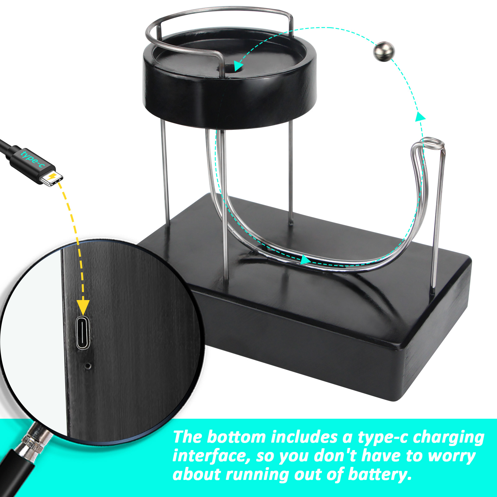 Machine en plastique perpétuel - Newton Cradle Large avis et prix